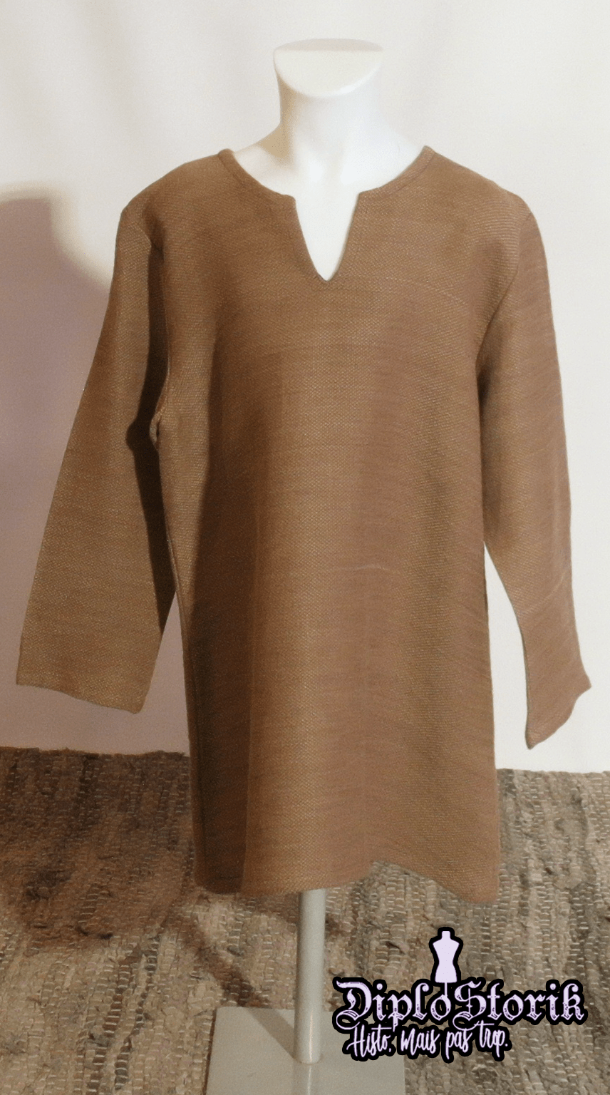 Chemise garçon laine/coton kaki