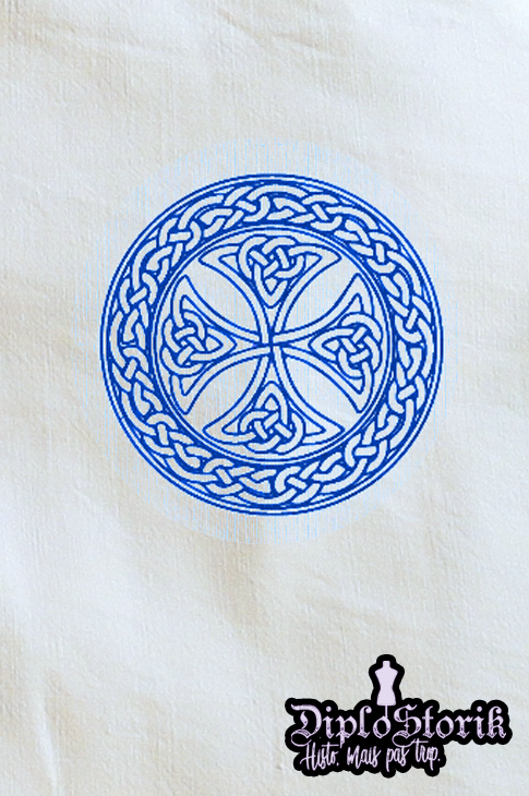 Broderie croix celtique
